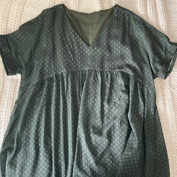 Olaesa (from Amazon) NWT Green Babydoll Flowy Dress - Picture 4 of 10